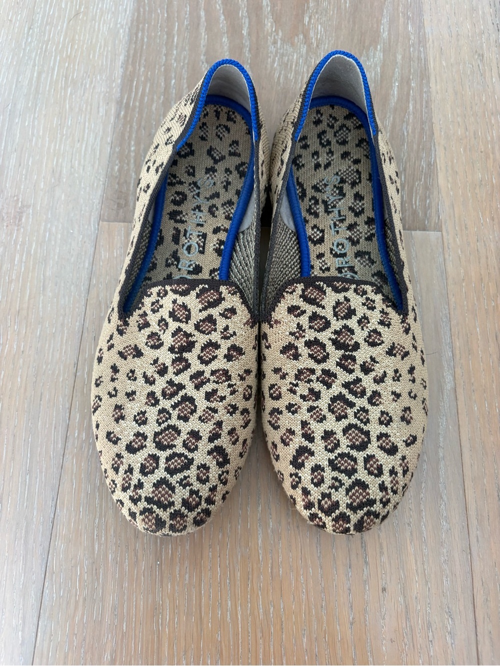 Rothy’s Leopard Knit Slip-On Flats